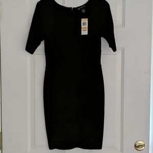 INC Macy's fitted black dress pet/sm
